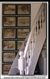 Courtesy of Ormond Beach Historical Society Displayed Memorabilia Inside Cupola and Staircase to Roof